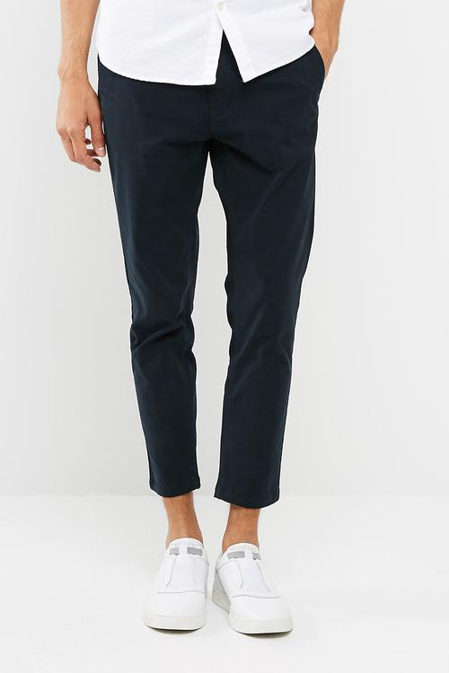 Cropped slim fit chino