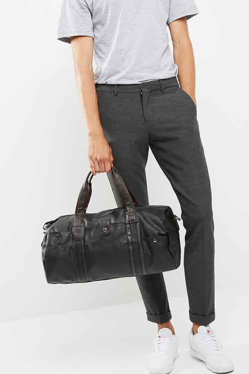 Dave duffel faux leather bag