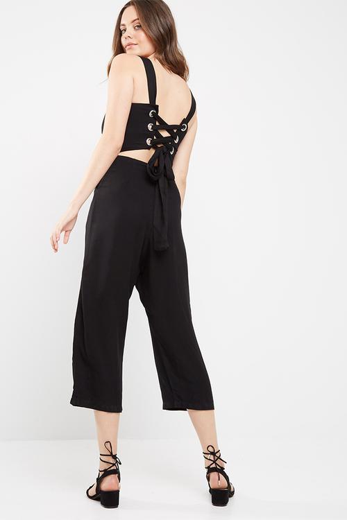 Eyelet detail jumpsuit