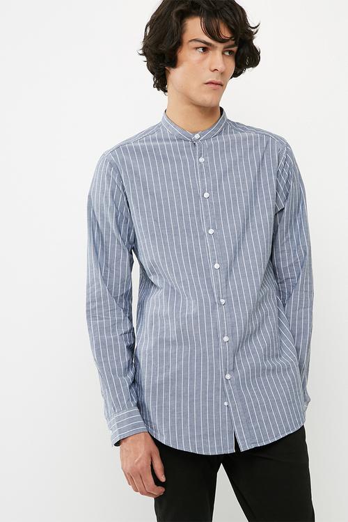 Regular fit mandarin shirt