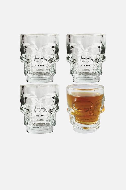 Skull shot glasses set of 4