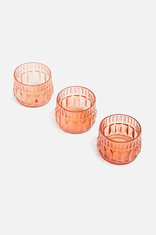 Gracie glass votive set of 3