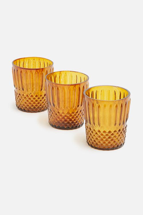 Giuliana glass votive set of 3