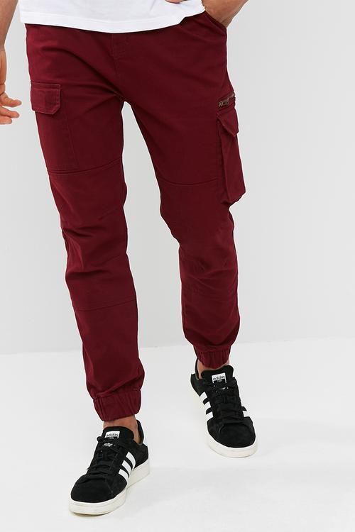Slim cuffed utility jogger