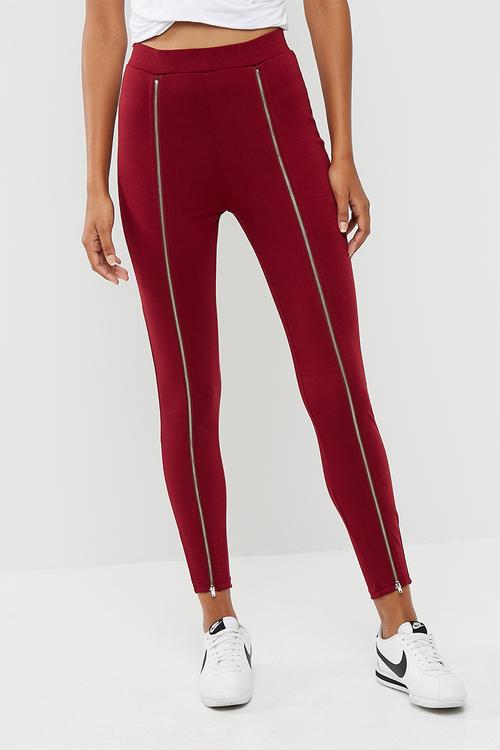 Zip thru leggings