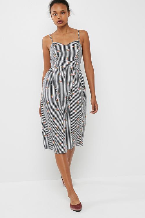 Fit and flare midi dress