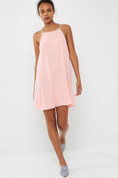 Sophie high neck slip dress