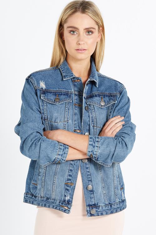 Boyfriend trucker denim jacket