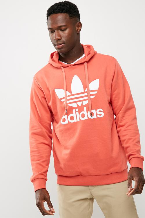 Mens Over the Head Hood - Scarlet - White