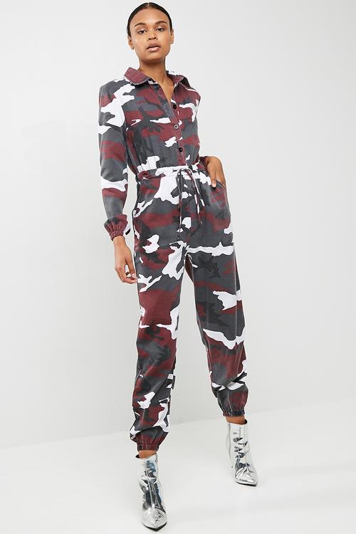 Camoflauge boiler jumpsuit
