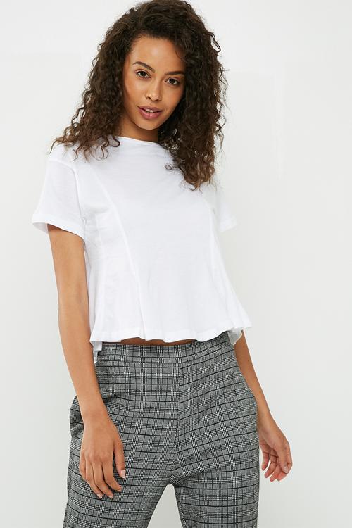 Peplum corset tee