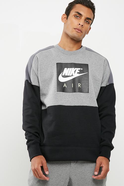 Colour block crew sweat