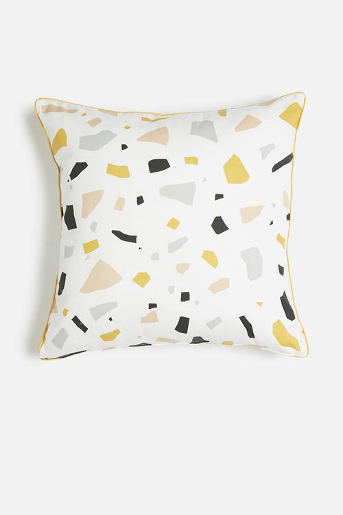 Terrazzo printed cushion cover