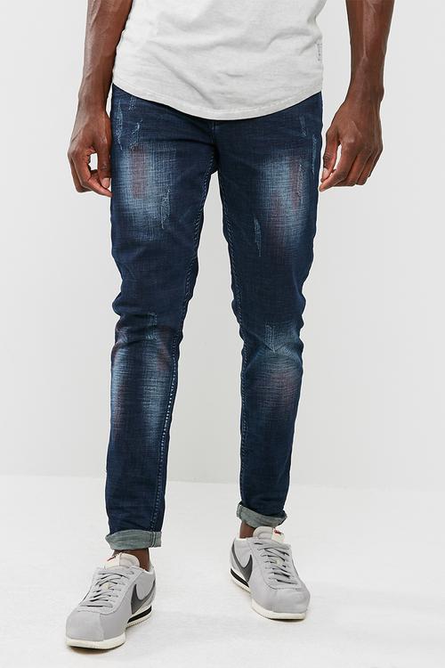Tinted trench skinny jeans