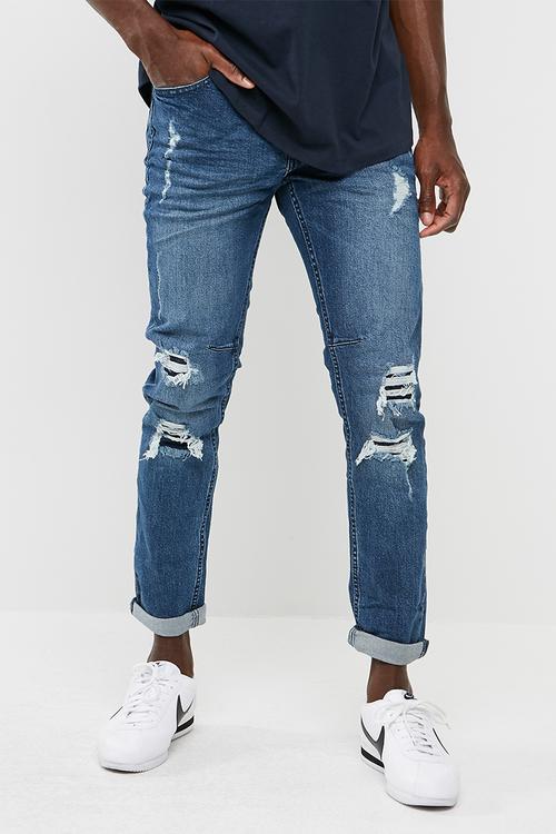 Tapered leg jean
