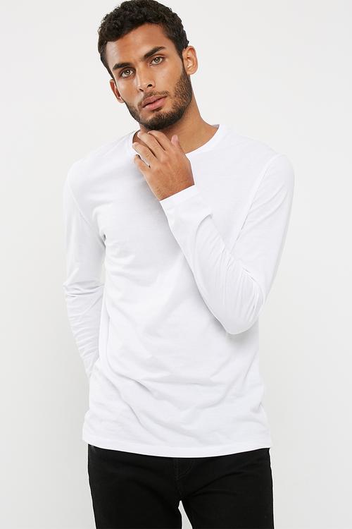 Plain crew neck tee