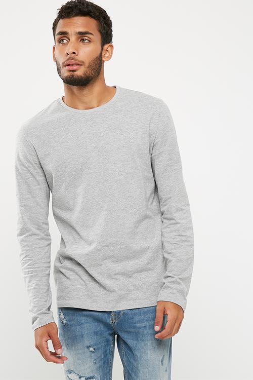 Plain crew neck tee