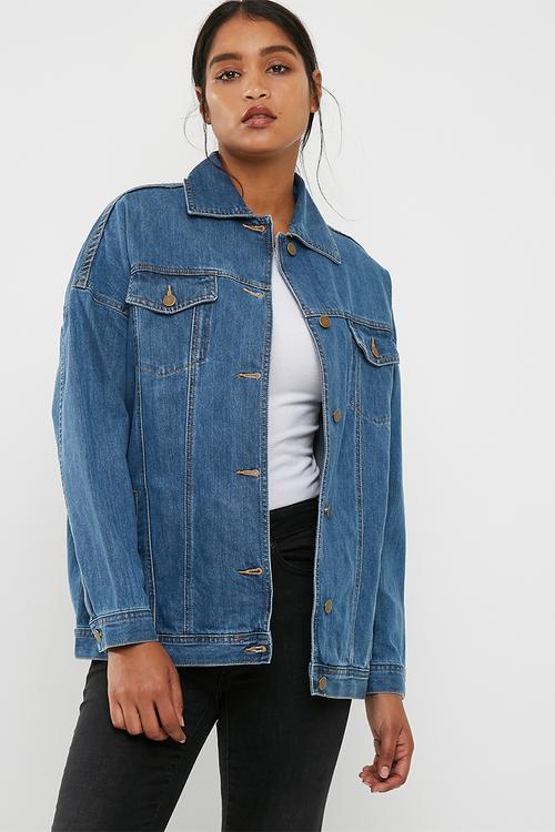 Tia oversized denim jacket