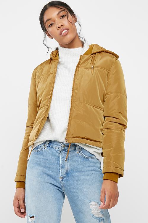 Sola cropped hooded jacket