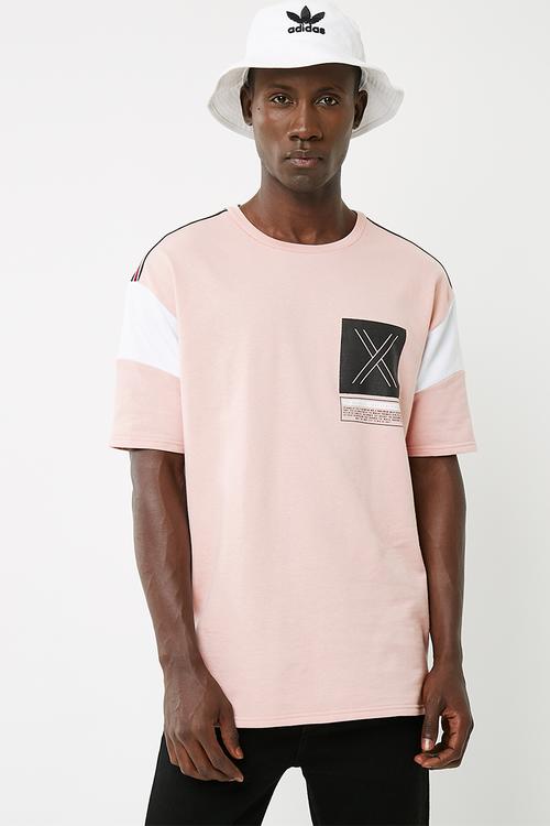 Oversized colourblock tee