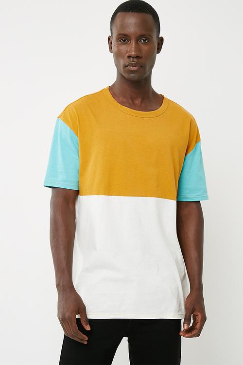 Oversized colourblock tee