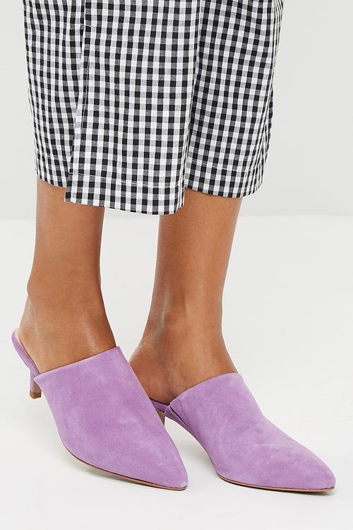 Olivia leather mule