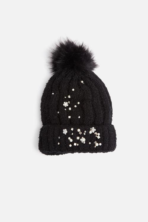 Keely faux fur-lined beanie