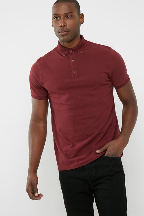 Pique slim fit polo
