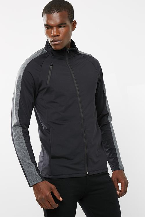 Zip-through funnel neck