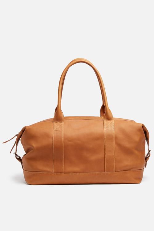 Leather duffel