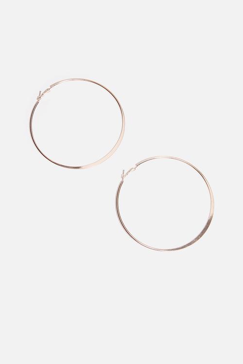 Hoop earrings - rose gold