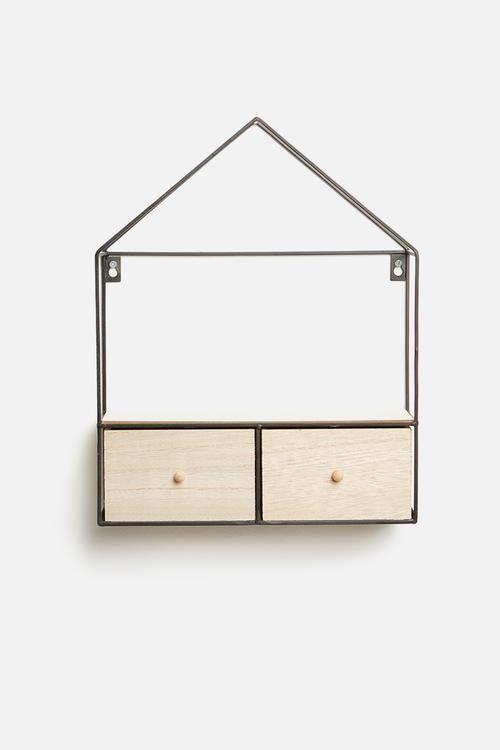 House wall cabinet - black 
