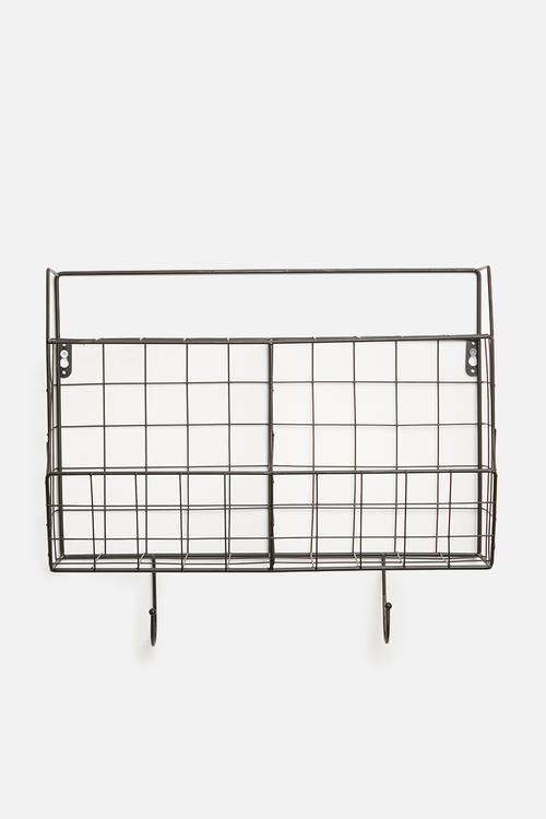 Kitchen wall rack - black