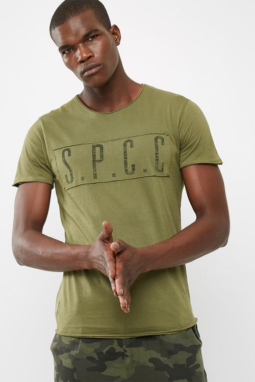 SPCC panel raw edge tee