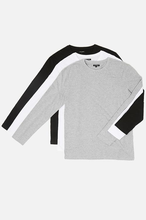 Plain crew neck tee 3 pack