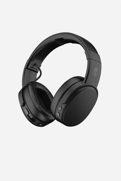 Crusher Wireless Headphones - Black & Coral Blue