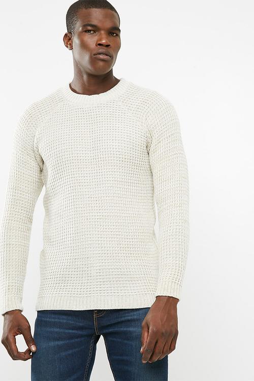 Raglan textured knit