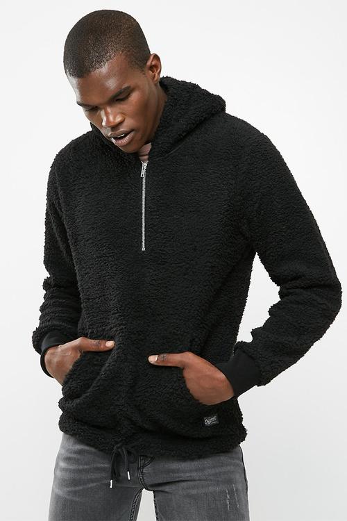 Sherpa 1/4 zip hoodie