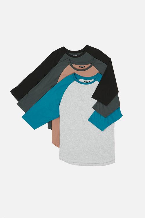 3-Pack oversized raglan tee