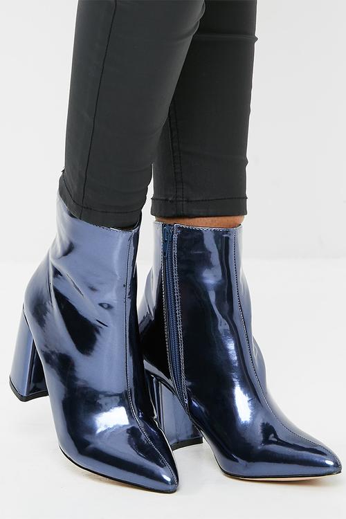 Alpha mid heel ankle boot