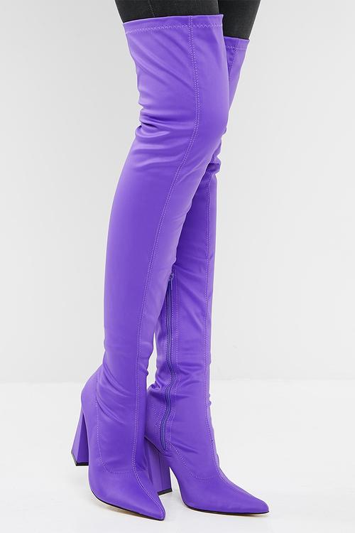 Swoon lycra over the knee boot
