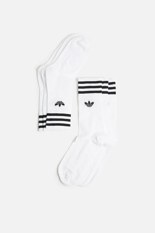Solid Crew 3 Pack - White/Black