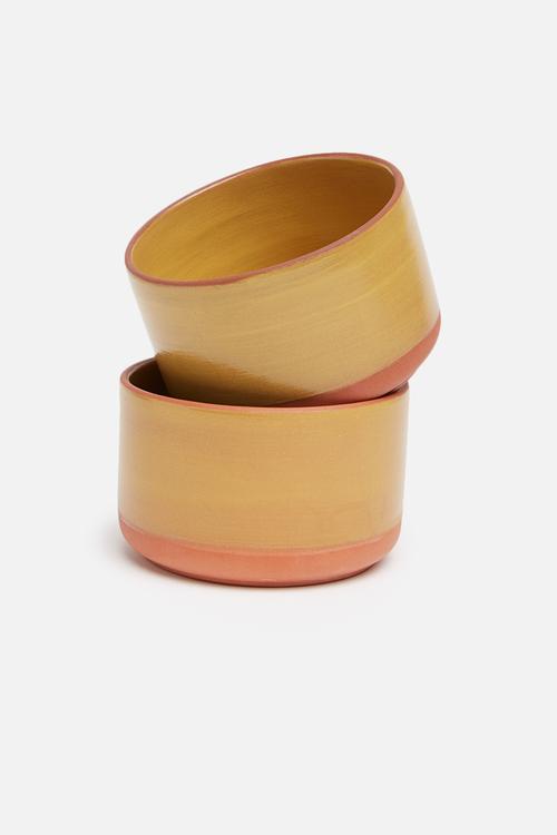 Saffron dip bowl set