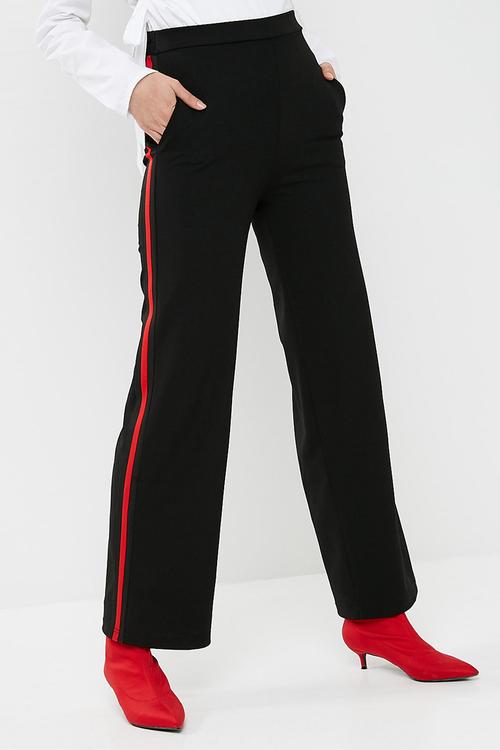 Wide leg knit pant