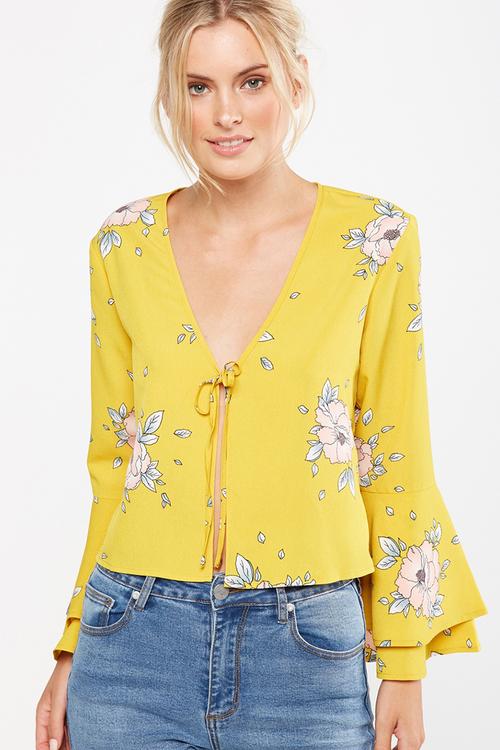 Ella tie blouse