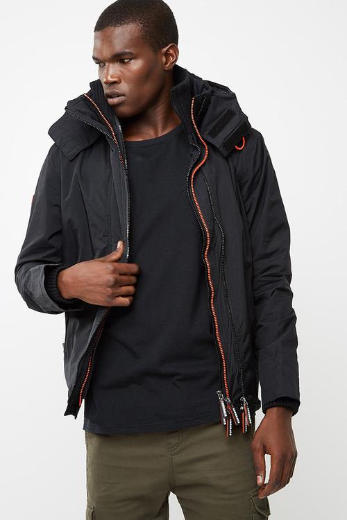 Tech pop zip hoodie