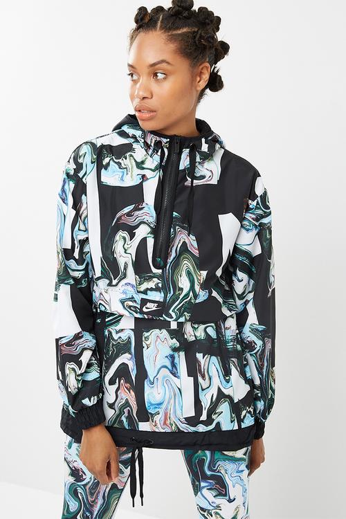 Marble print jacket