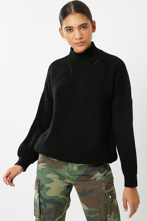 Victorian high neck knit