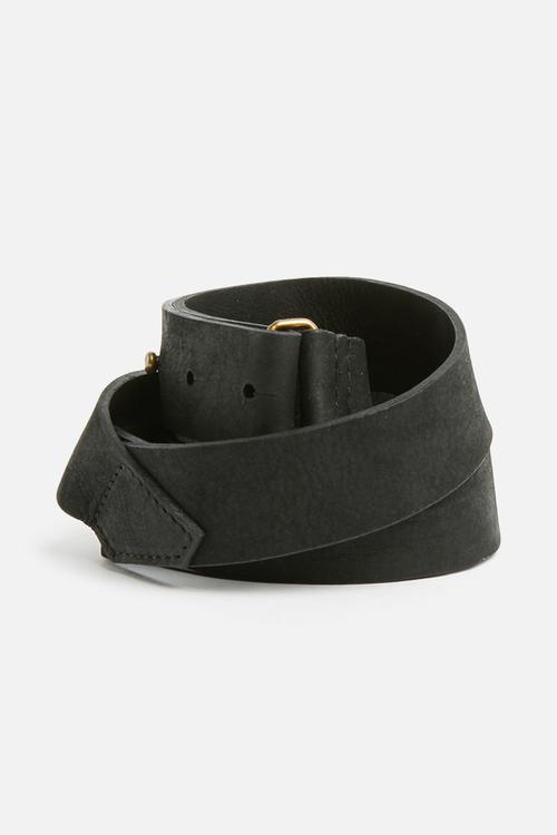 Bianca suede loop belt - black