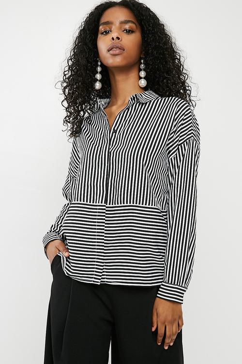 Elena striped oversized shirt